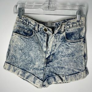 American Apparel washed shorts denim